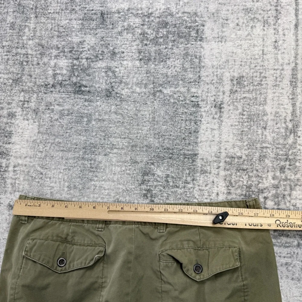 VTG GAP Pants Mens 36x30 (34x29) Green Khaki Pleated Field Trousers Military 90s